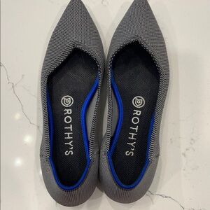 Rothy's Charcoal and Blue Women's Flats